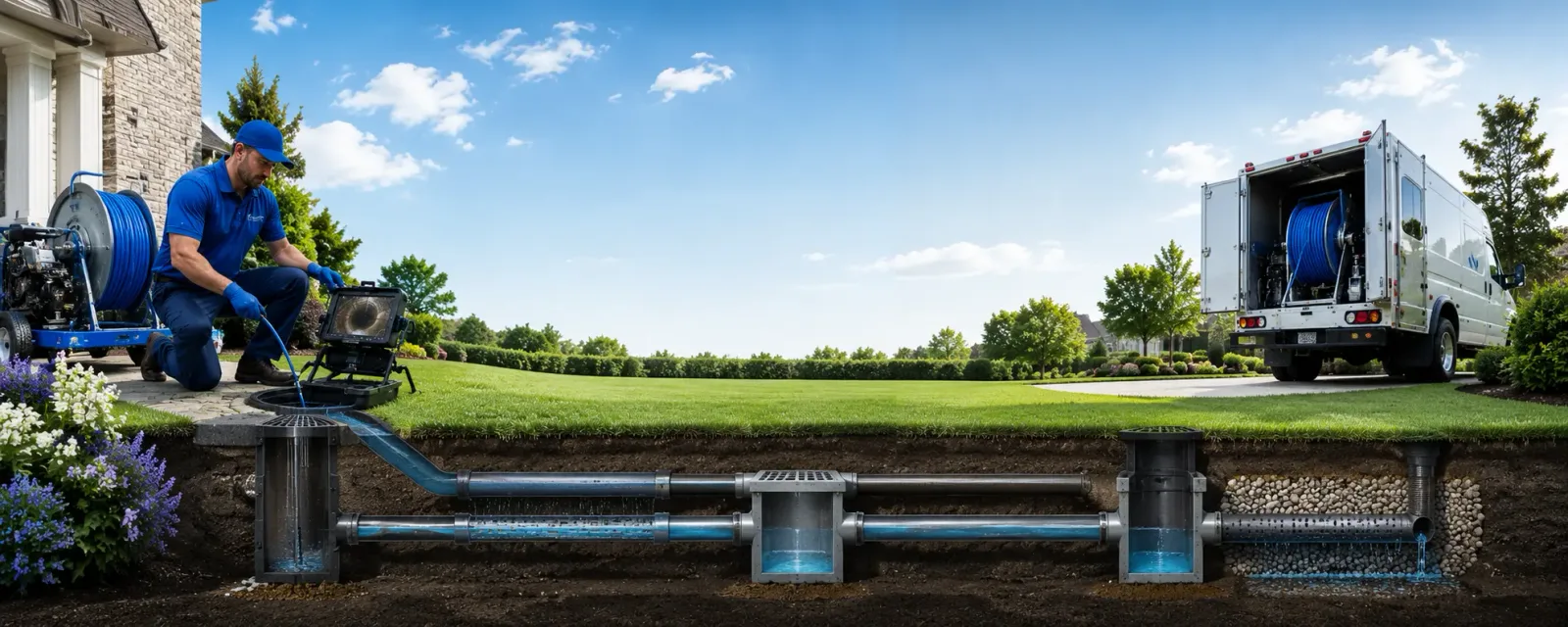 Outdoor drain cleaning information for Rimforest, CA
